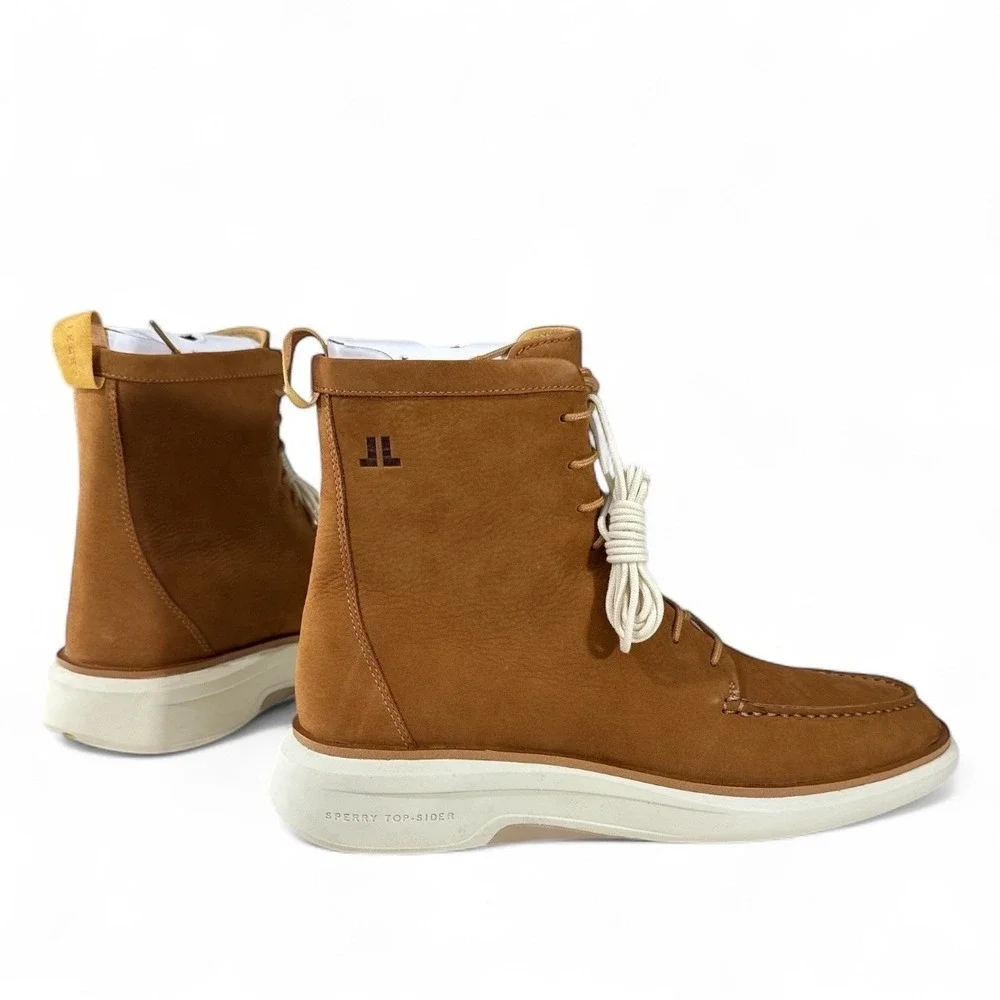 Sperry John Legend Commodore Rust Leather Lace Up Boots Mens Sz 10.5 M‎